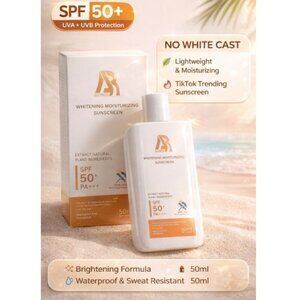 SPF 50+ PA+++ Amy Rose Moisturizing Sunscreen 50ml UVA UVB Waterproof Exp 2027